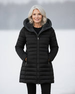 Marianne Quilted Coat - Wool-Effect Marianne Quilted Coat - Wool-Effect Louise Perrin Black S 