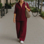 Clemence Two-Piece Set Clemence Two-Piece Set Louise Perrin Burgundy 8 