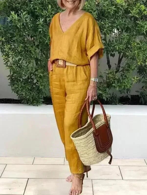 Camille Two-Piece Set Camille Two-Piece Set Louise Perrin Mustard 8 